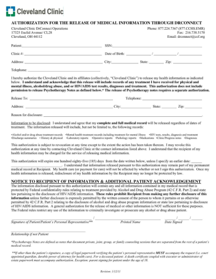 7171611-fillable-cleveland-clinic-release-of-information-form-drconnect-clevelandclinic