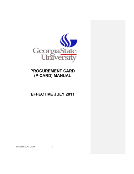 7179866-pcardmanual-procurement-card-p-card-manual-effective-july-2011-other-forms-www2-gsu