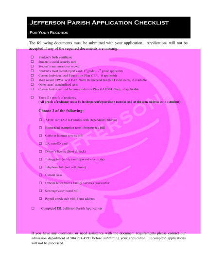 7190471-fillable-jefferson-parish-community-development-checklist-form-isl-edu