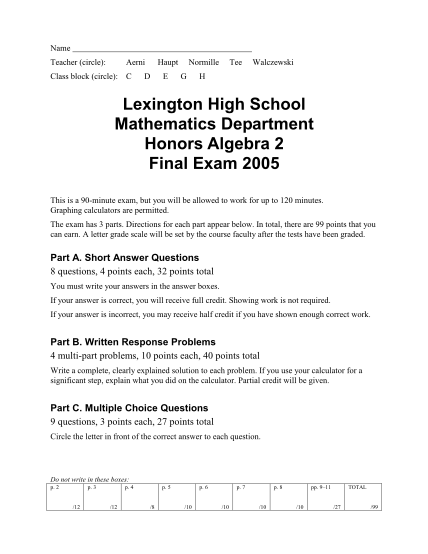 71909820-alg2-hon-finalexam2005doc-lps-lexingtonma