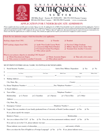 7222317-fillable-usc-sumter-online-application-form-uscsumter