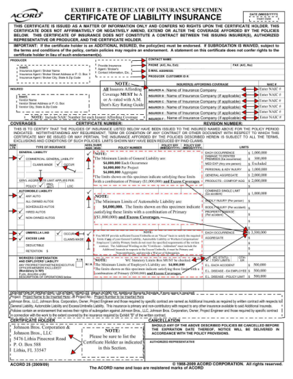 13 Acord Form 25 Free To Edit Download Print CocoDoc