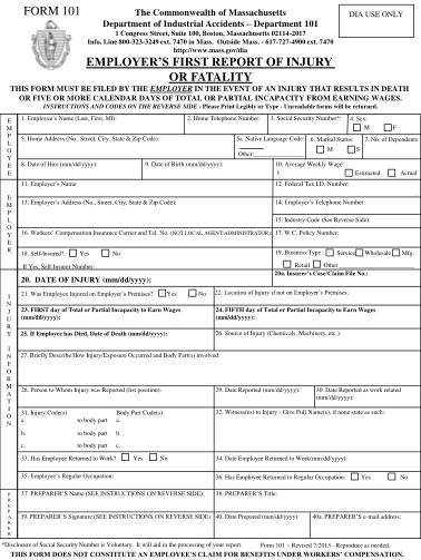 7239380-fillable-massachusetts-form-101-first-report-of-injury