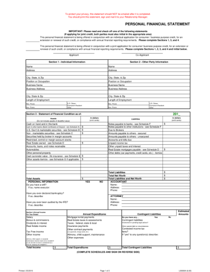 7250031-fillable-national-penn-bank-personal-financial-statement-form