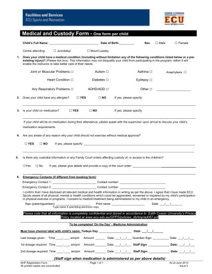 72829681-medical-and-custody-form-one-form-per-child-ecu-edu