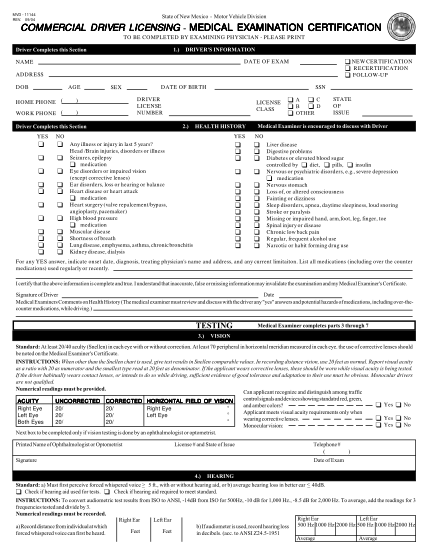 14 Dot Medical Examination Free To Edit Download And Print Cocodoc