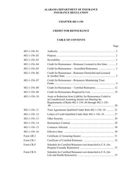 73416731-alabama-department-of-insurance-insurance-regulation-chapter-4821156-credit-for-reinsurance-table-of-contents-page-4821156-aldoi
