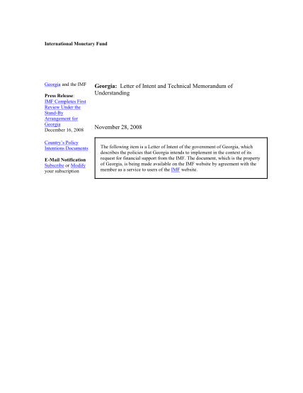 73428107-georgia-letter-of-intent-technical-memorandum-of-understanding-november-28-2008-form-4-statement-of-changes-in-beneficial-ownership-filed-121212-for-the-period-ending-112312-imf