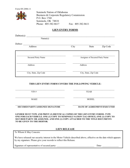 7343423-fillable-seminole-nation-of-oklahoma-lien-entry-form