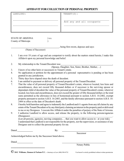 73450895-affidavit-for-collection-of-personal-property-williams-zinman-bb
