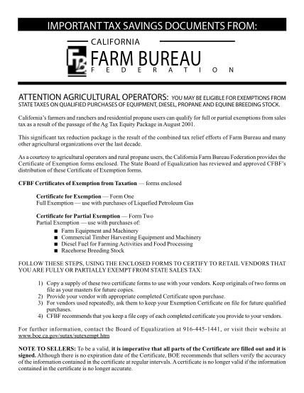 7345326-fillable-certificate-for-partial-exemption-ca-farm-bureau-form-sacfarmbureau