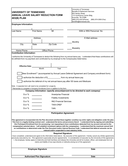 7350050-403b20annu-al20leave-20deferral20-form-403b-annual-leave--the-university-of-tennessee-other-forms-humanresources-tennessee