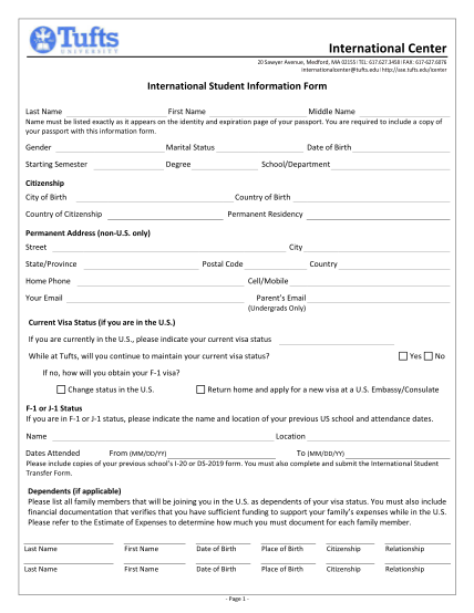 7352086-studentinfoform-international-student-information-form--tufts-university-other-forms-ase-tufts