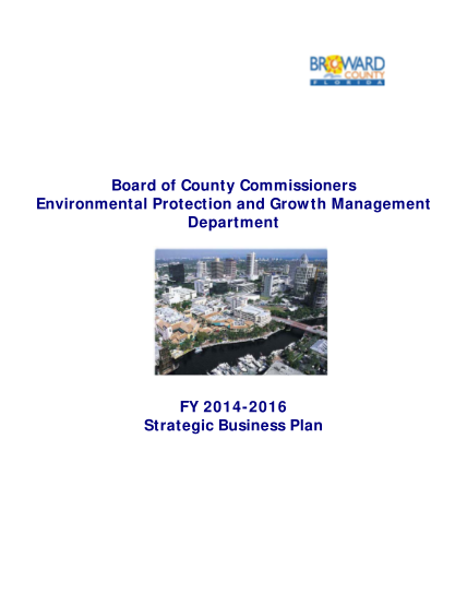 73846724-environmental-protection-and-growth-management-department-fy-2014-2016-strategic-business-plan-broward