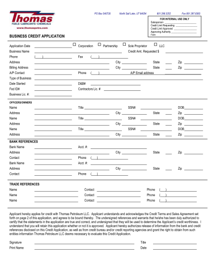 7424463-creditapplicati-on-business-business-credit-application--haycock-petroleum-other-forms