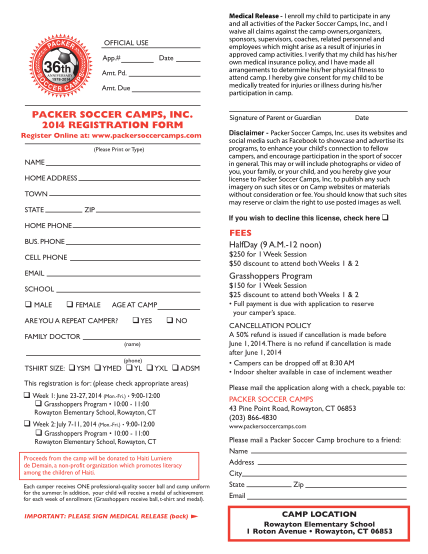 7431800-packersoccer-packer-soccer-camps-inc-2012-registration-form-other-forms