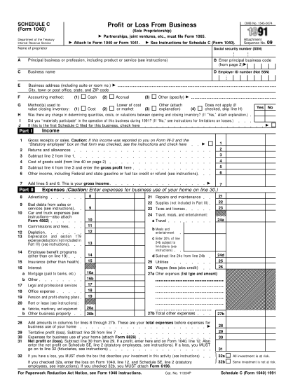 7436814-f1040sc-1991-1991-form-1040-schedule-c---irs-other-forms-irs