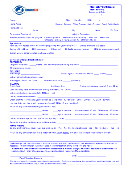 74491874-infantsee-exam-forms