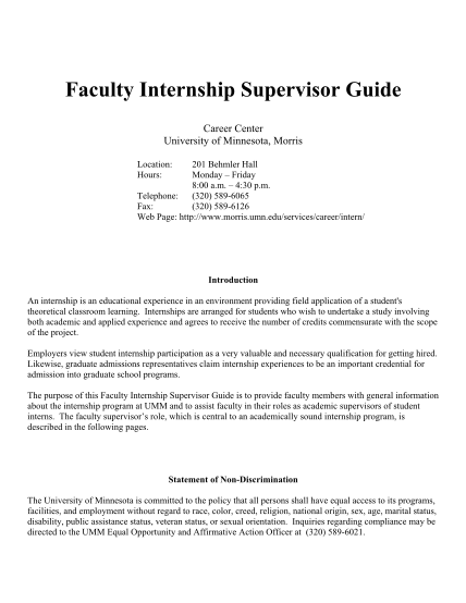 7489995-faculty-internship-supervisor-university-of-minnesota-morris-morris-umn