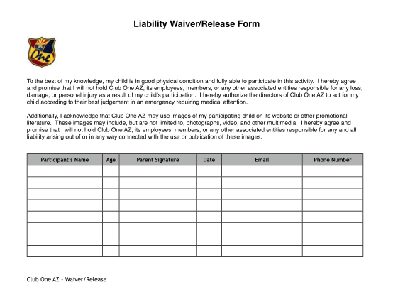 26 Personal Injury Waiver Form - Free To Edit, Download & Print | CocoDoc