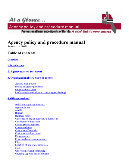 75618772-agency-policy-amp-procedure-manual-pia-of-florida