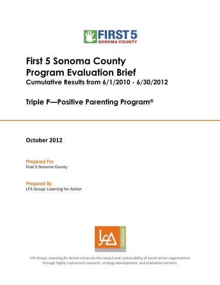 75981074-first-5-sonoma-county-program-evaluation-brief-positive-parenting-program-triple-p-positive-parenting-program-first5sonomacounty