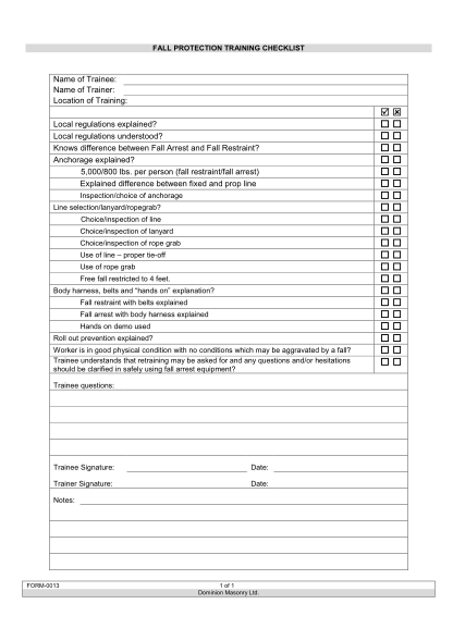 76297437-form-0013-fall-protection-training-checklist-employers-report-of-injury-or-occupational-disease