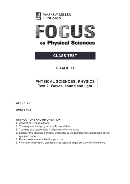 76580502-class-test-grade-11-physical-sciences-physics