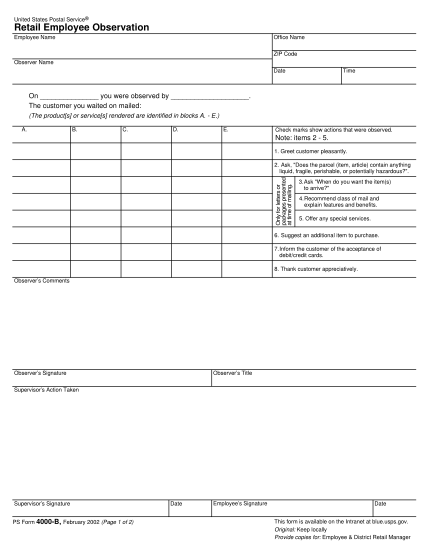 7664710-employee-observation-form-template
