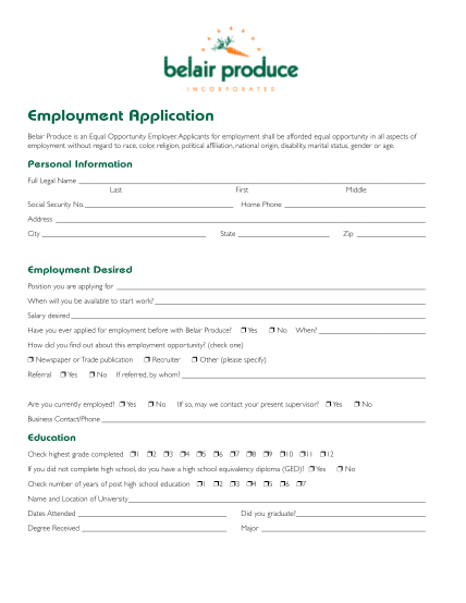77226721-employment-application-belair-produce