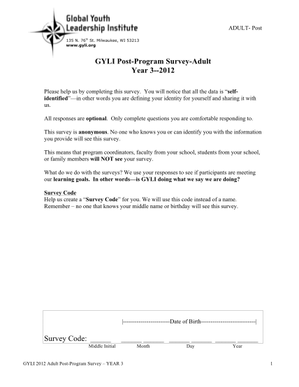 77497265-gyli-post-program-survey-adult-year-3-2012-gyli