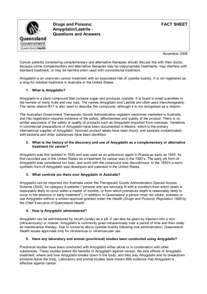 77714829-drugs-and-poisons-fact-sheet-amygdalinlaetrile-questions-and-answers-this-is-one-of-two-fact-sheets-compiled-by-qld-health-which-the-treating-doctor-is-to-provide-to-the-patient-so-the-patient-can-complete-the-form-drugs-and-poisons