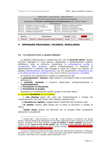 77804095-f-tessaro-processi-e-metodologie-dellinsegnamento-ssis-veneto