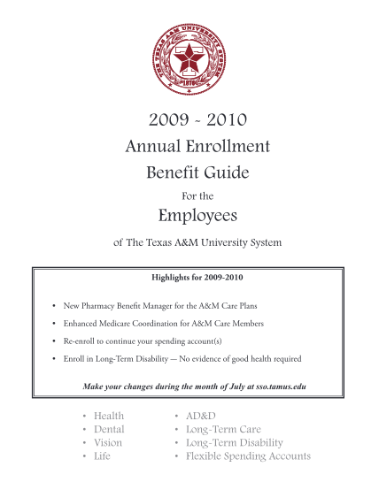 7847909-annual20enro-llment20book-let20employ-ee202009-2010-2009--2010-annual-enrollment-benefit-guide-employees-other-forms
