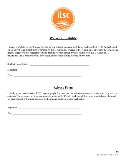 26 Personal Injury Waiver Form Page 2 - Free To Edit, Download & Print ...