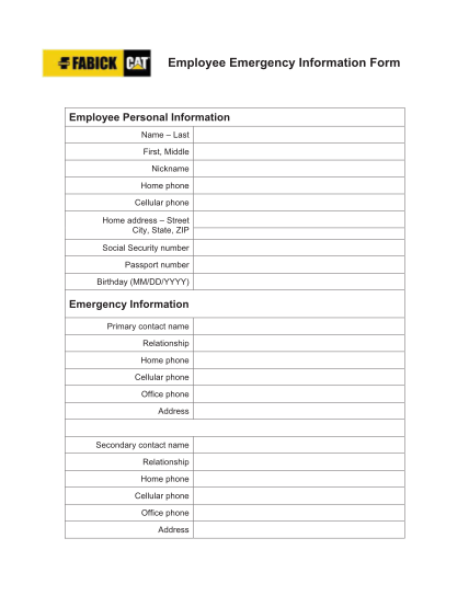 78595579-employee-emergency-information-form-fabick-cat