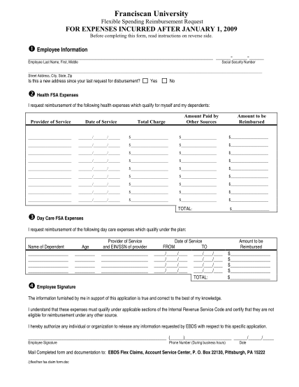 7868153-fsa-claim-form-09-fsa-claim-forms--franciscan-university-of-steubenville-other-forms