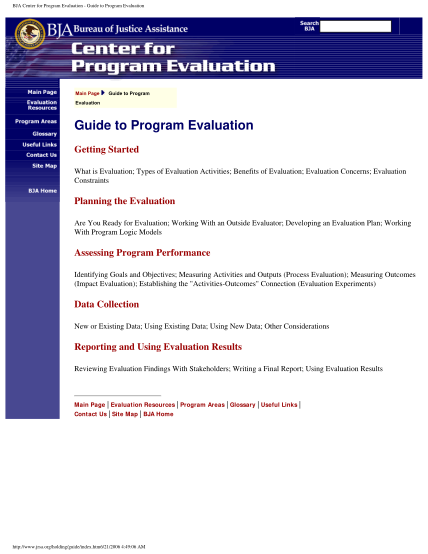 78828316-bja-center-for-program-evaluation-guide-to-program-evaluation-pacenterofexcellence-pitt