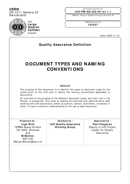 78993705-document-types-and-naming-conventions-cern-lhc-proj-qawg-web-cern