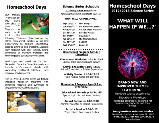 80320899-homeschool-days-science-series-schedule-2-our-monthly-homeschool-day-events-take-place-on-the-2nd-tuesday-of-each-month-and-the-following-thursday