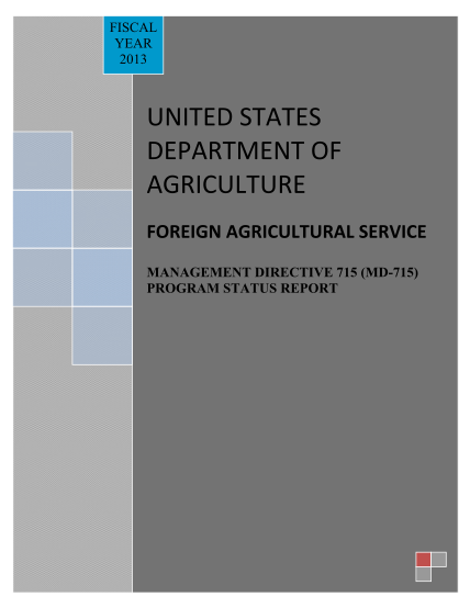 80753476-md-715-program-status-report-fy2013-foreign-agricultural-bb-fas-usda