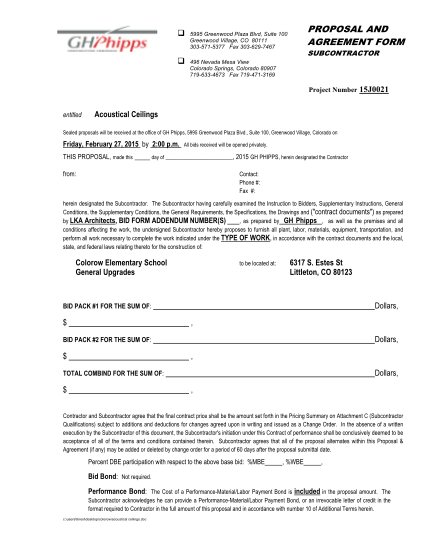 80856607-proposal-and-agreement-form-5995-greenwood-plaza-blvd-suite-100-greenwood-village-co-80111-3035715377-fax-3036297467-subcontractor-496-nevada-mesa-view-colorado-springs-colorado-80907-7196334673-fax-7194713169-project-number-15j0021