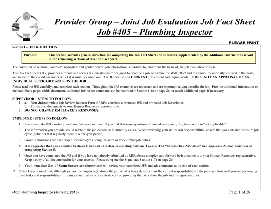 80980873-joint-job-evaluation-job-fact-sheet-job-405-plumbing-inspector