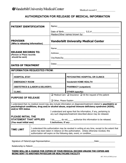 8159121-medical-record-authorization-for-release-of-medical-information-patient-identification-name-date-of-birth-s-mc-vanderbilt