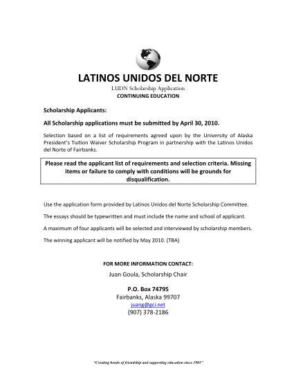 8160671-fillable-latinos-unidos-del-norte-fairbanks-schoolarship-application-form-uaf