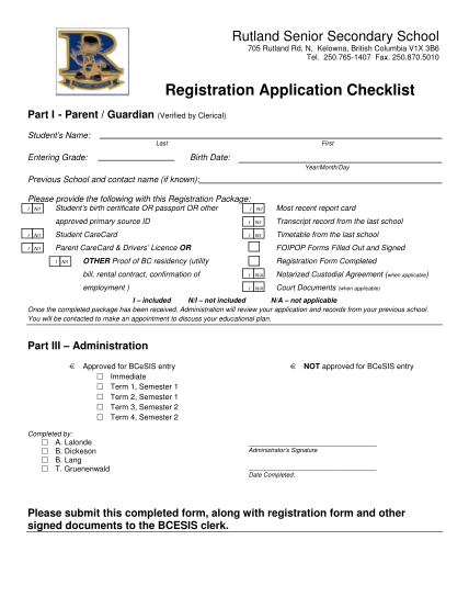 81689171-registration-application-checklist-rutland-senior-secondary