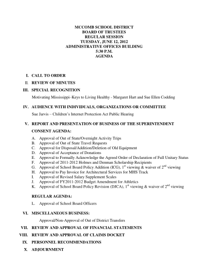 81837014-agenda-form-mccomb-school-district-mccomb-k12-ms