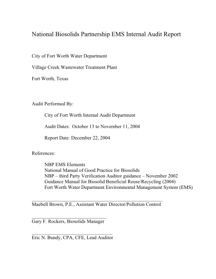 8188495-national-biosolids-partnership-biosolids-ems-internal-audit-report-fortworthtexas