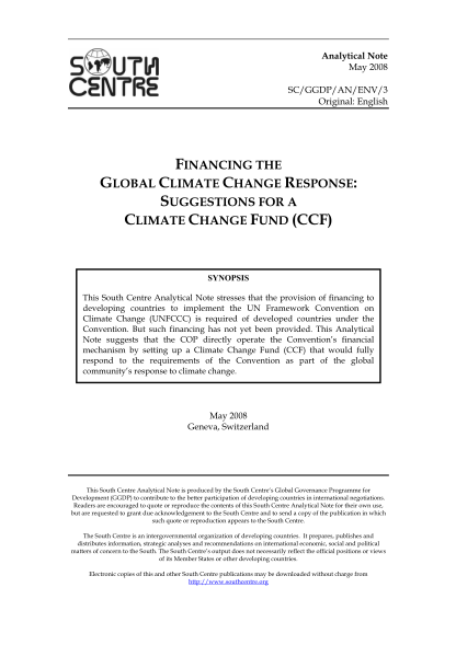 82162720-financing-the-global-climate-change-south-centre-southcentre