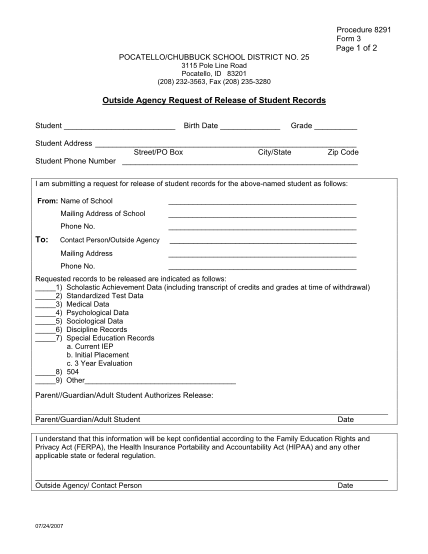 82297222-b15a-procedure-8291-ferpa-outside-agency-request-for-auth-of-stu-rec-form-3-form-1-of-2doc